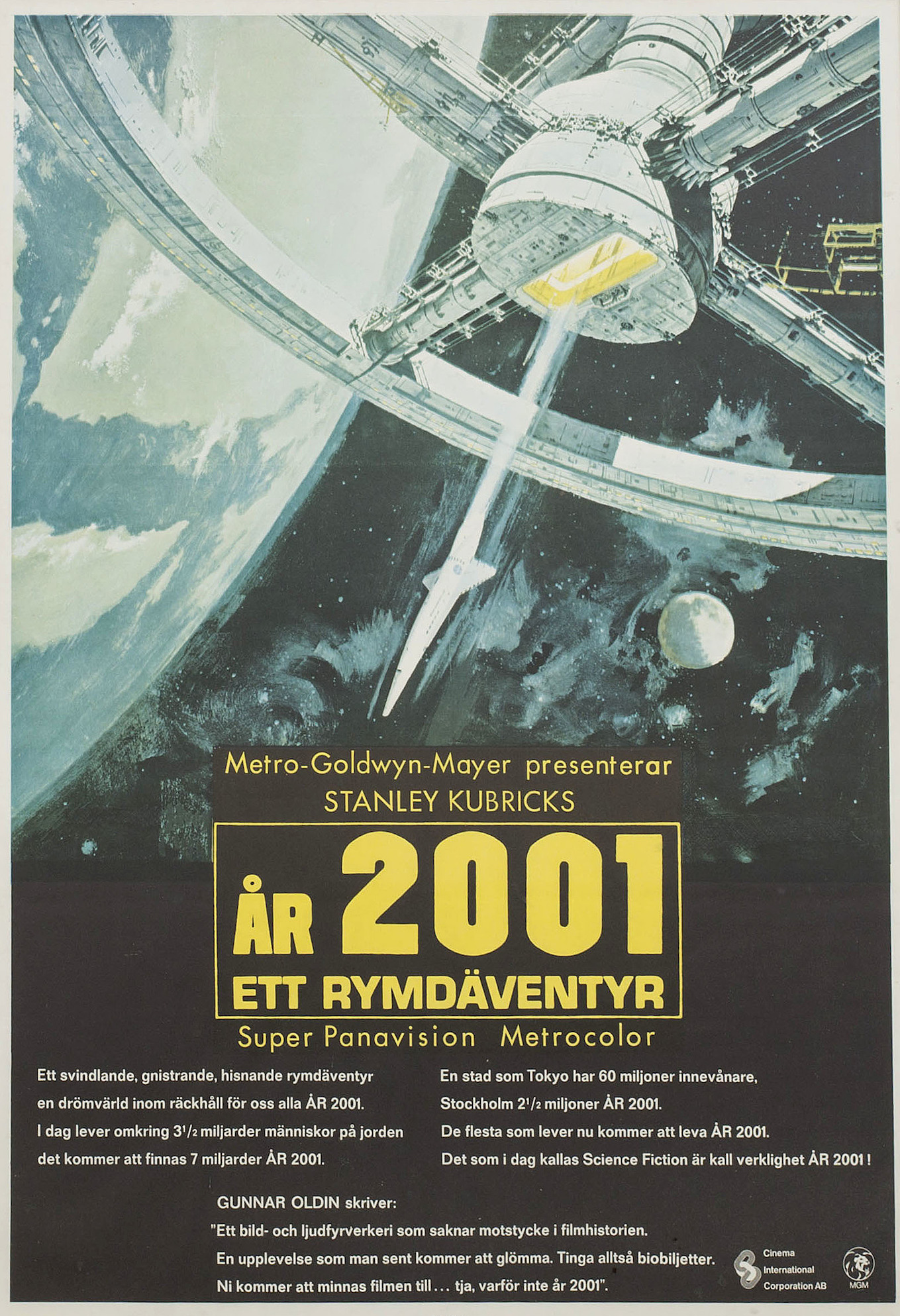 Omslag till filmen: 2001: A Space Odyssey