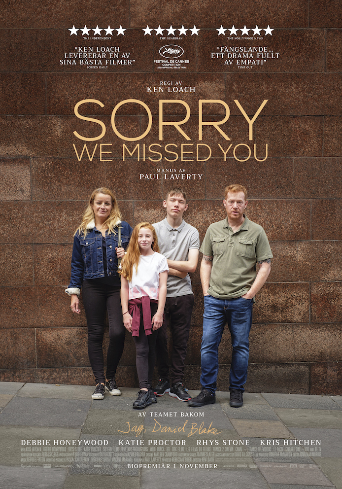 Omslag till filmen: Sorry We Missed You